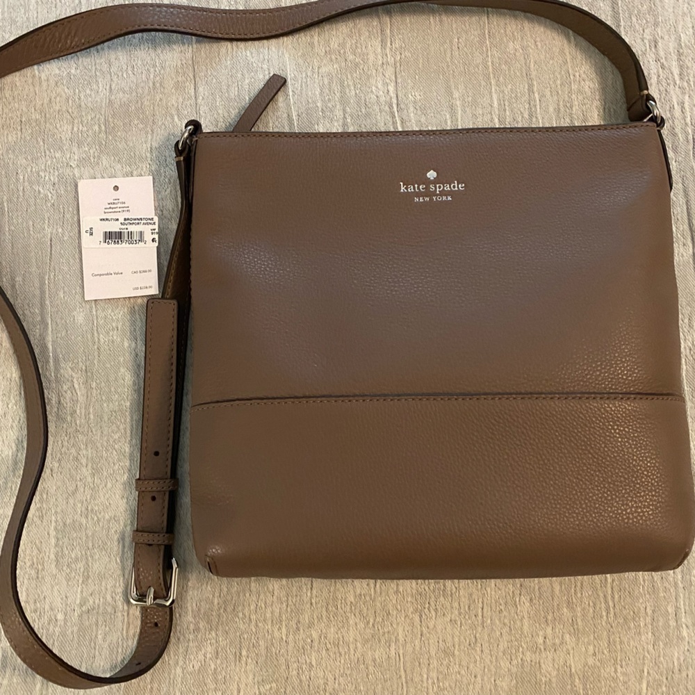 Kate Spade Southport Avenue Cora crossbody brownstone